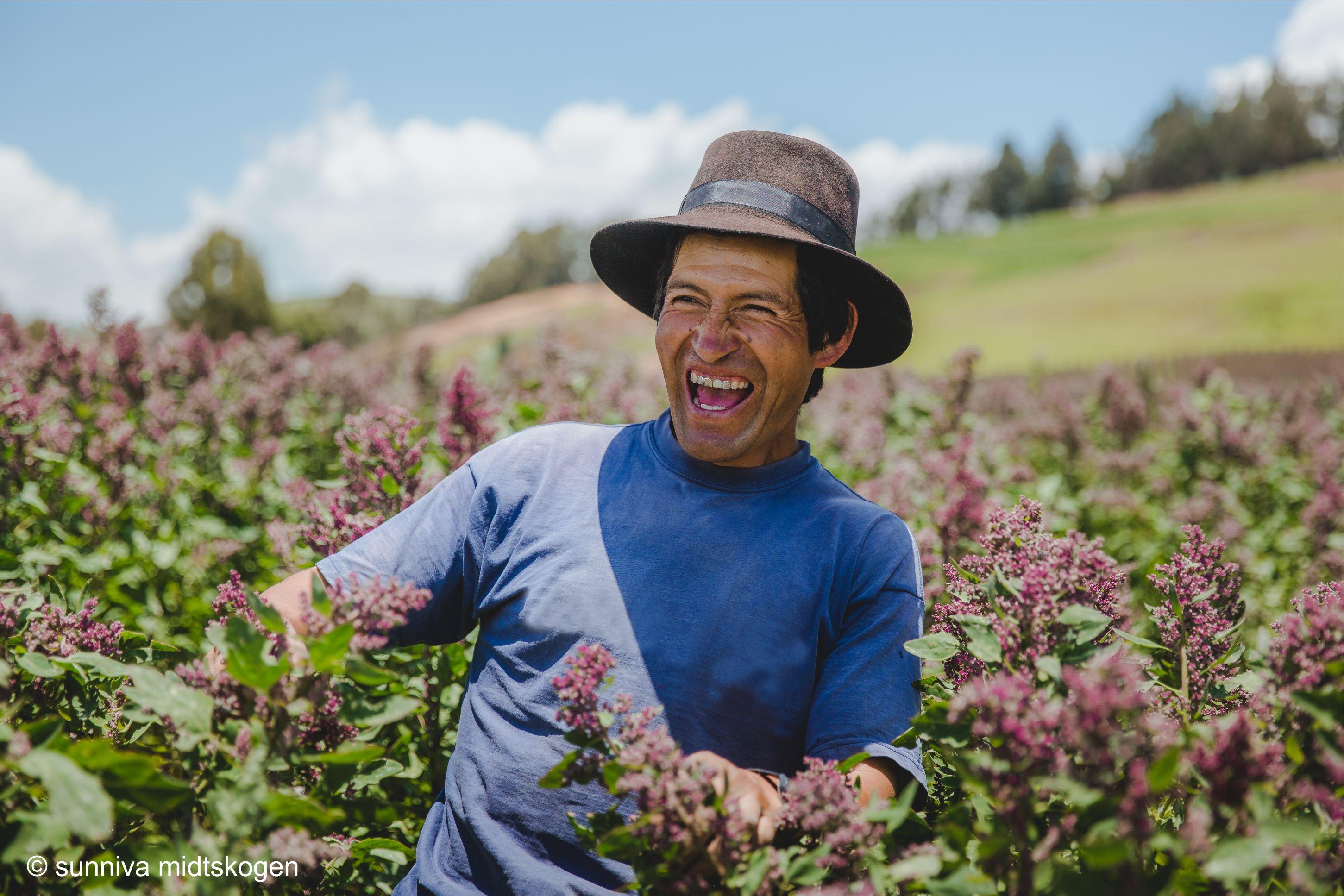 smiling farmer